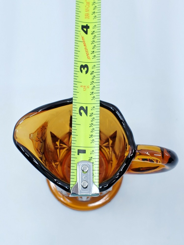 Dark Amber Childs Mini Glass Pitcher