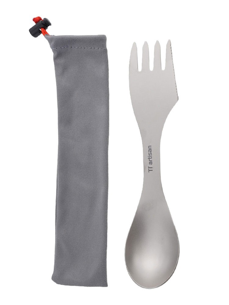 Versatile Spork Camping Practical Spoon Tableware Titanium Ultralight Utensils