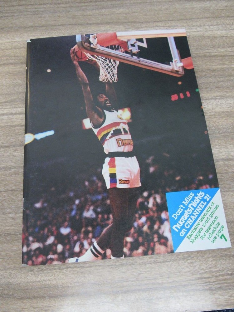 1982-83 Denver Nuggets vs. Utah Jazz Program James Ray