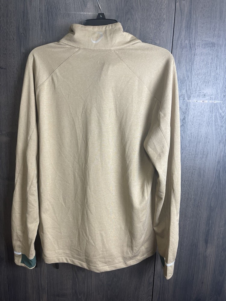 Zero Restriction Tour Series Men’s Large Tan 1/2 Zip Pullover Golf Jacket