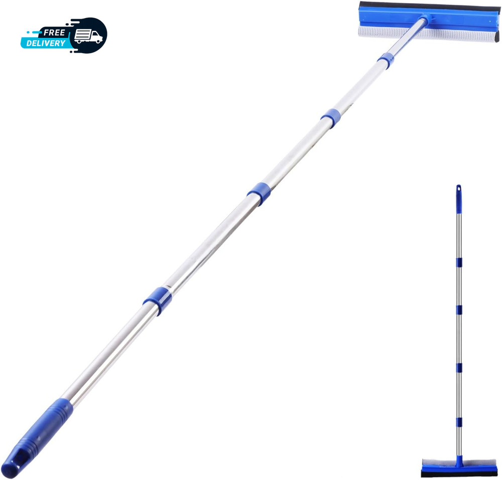 72" Squeegee for Cleaning - Long Handle Window Cleaner Tool Sponge Scrubber