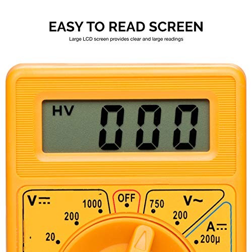 HILTEX 40508 Digital Multimeter Diode & Transistor Tester AC DC Volt Single