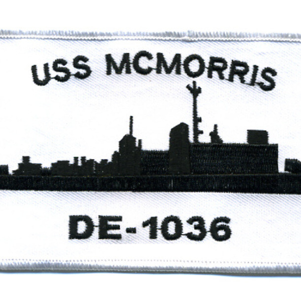 DE-1036 USS Mcmorris Silhouette Patch