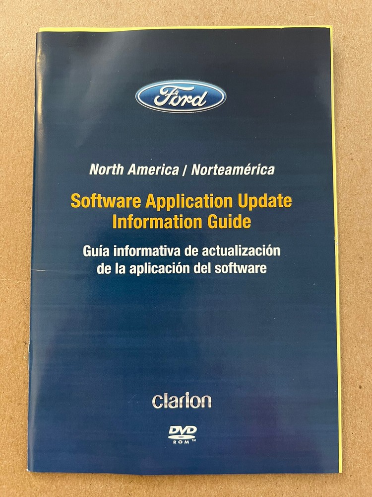 2011 Ford Fusion Software Application Update & Navigation Map Update V6.0X