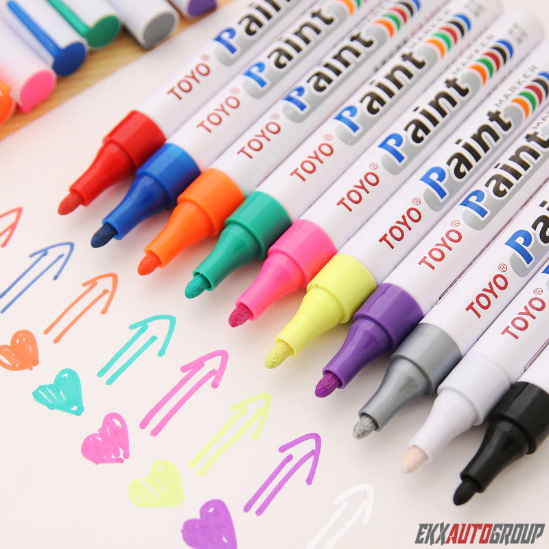 Waterproof Permanent Paint Marker Pen Car Tyre Tire Tread Rubber Metal pen Toyo
