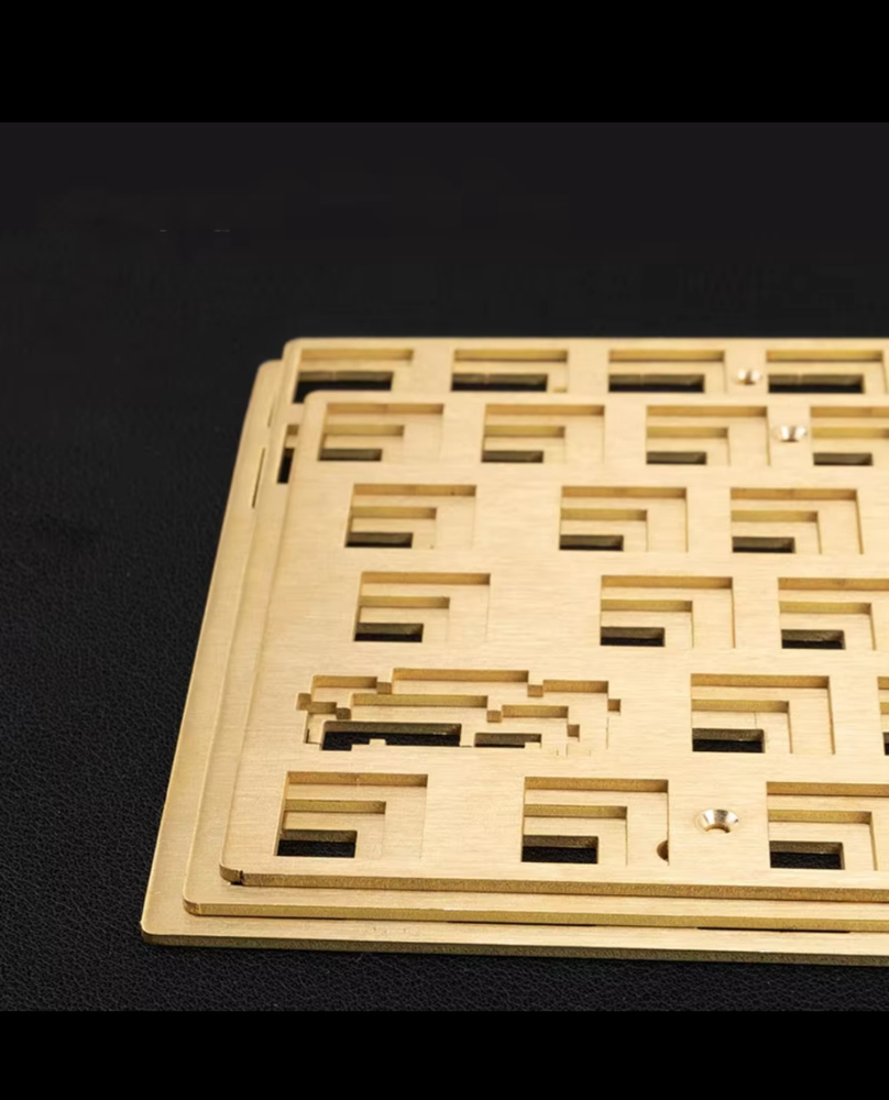 84 keys brass mechanical keyboard plate