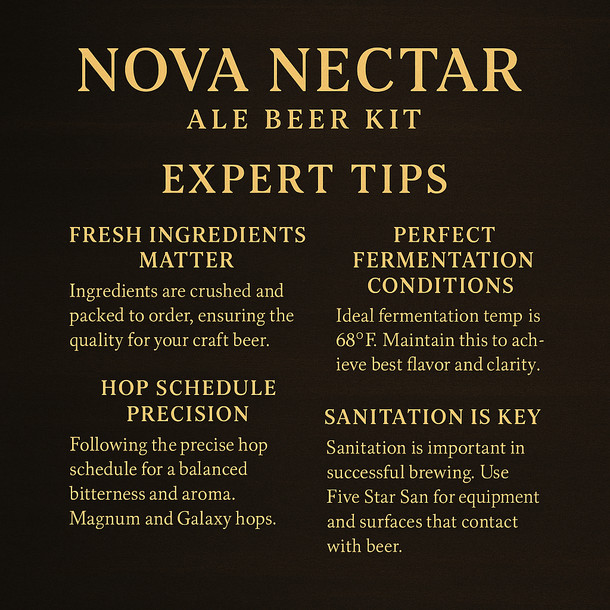 Label Peelers Nova Nectar Ale Beer Kit