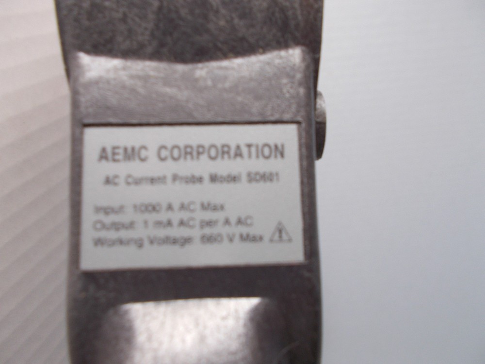 AEMC Instruments AC Current Probe SD601 with Instructions (J-1)