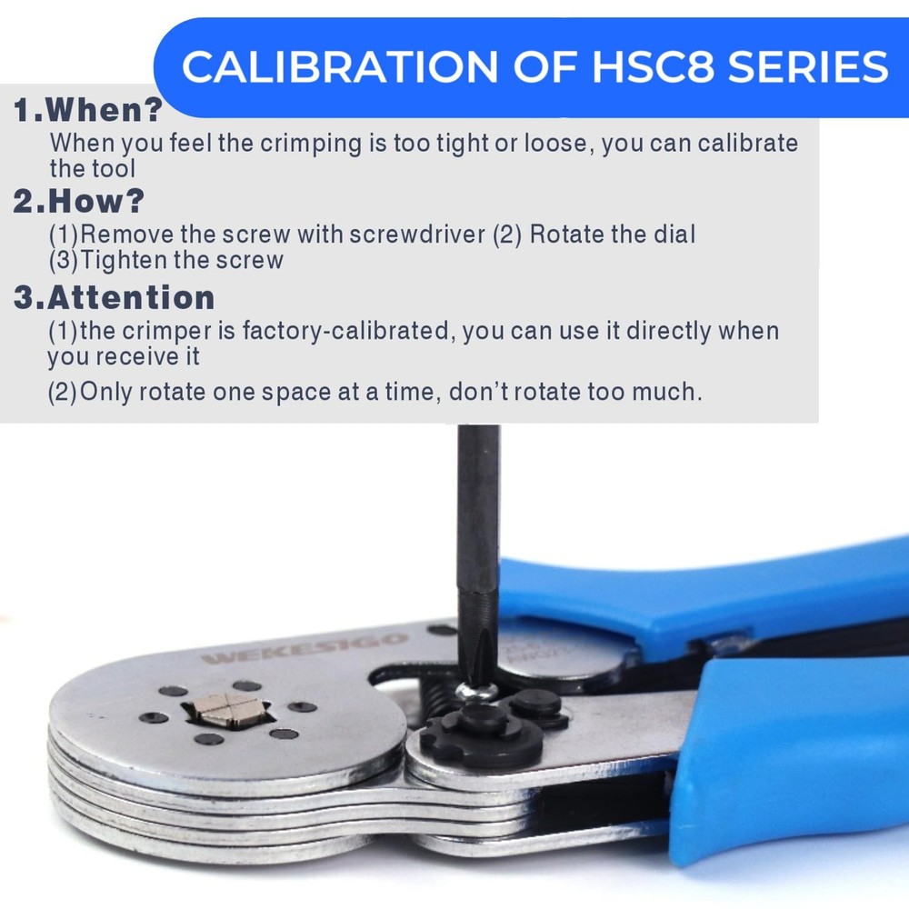 Wire Ferrule Crimping Tool Square Crimp Profile Selfadjusting Wire Endsleeves Cr