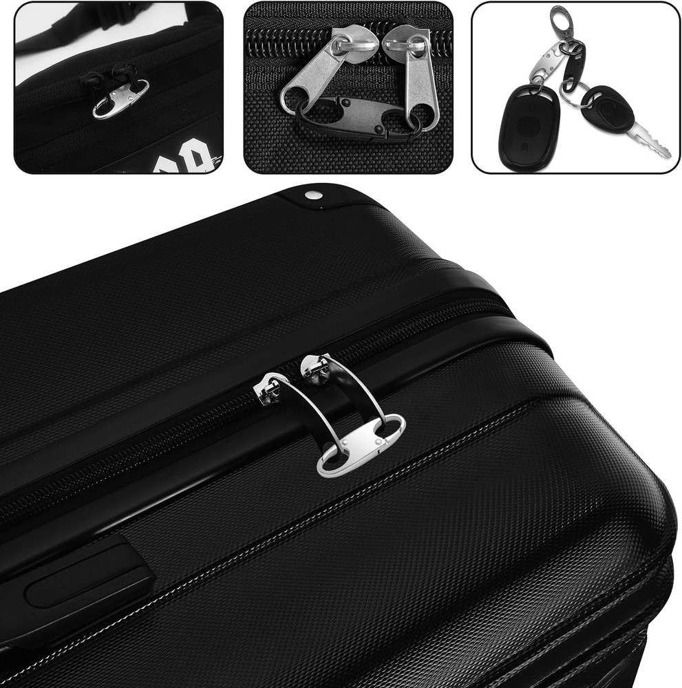 4pc Random Small Carabiner Clip, Zipper Clip, ZipperPull Replacement