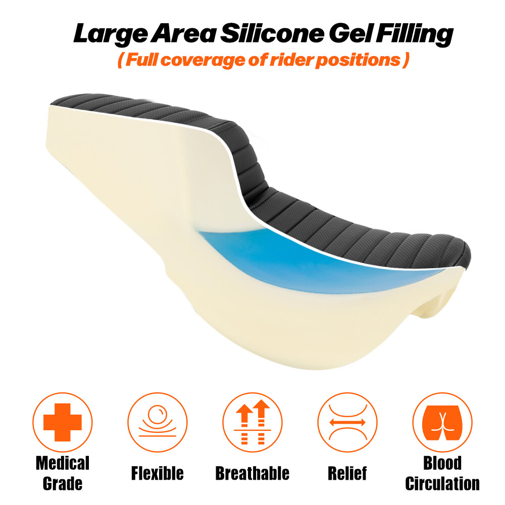 1997-2007 For Harley Road King Step-up Seat Driver Passenger Backrest Cushion