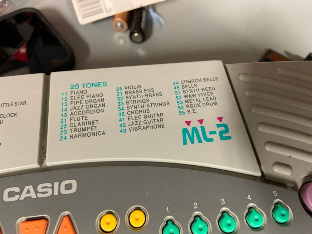 Casio Magical Light ML-2 Keyboard - Tested and Works