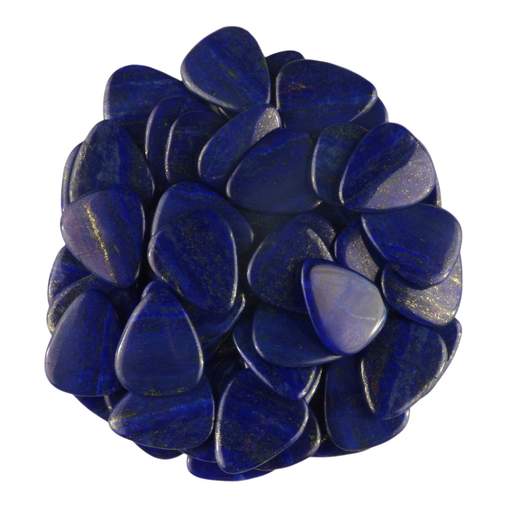 Lapis Lazuli Stone Guitar Pick - 3.0 mm - 351 Shape - Handmade Exotic Plectrum