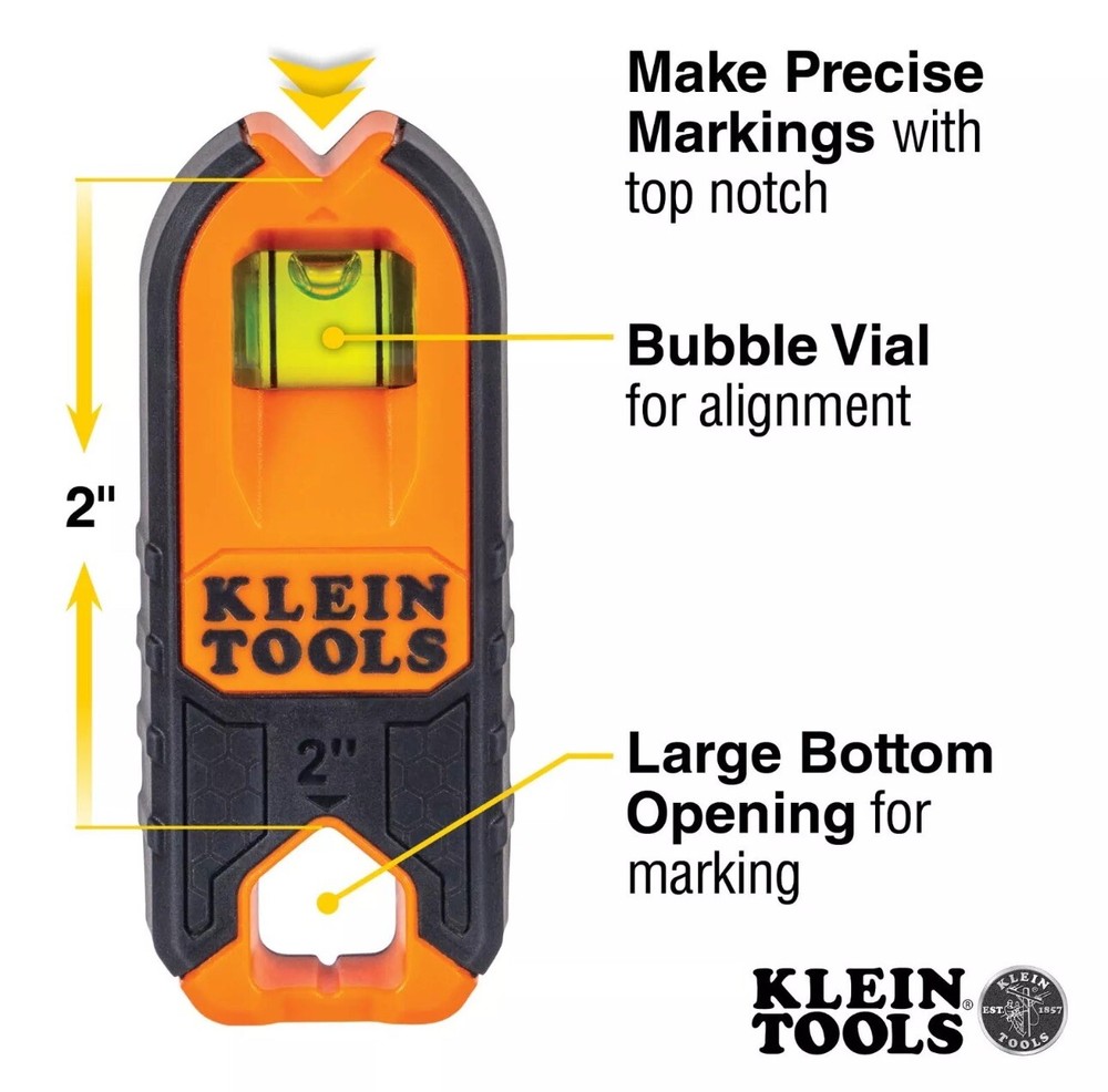 Klein Tools Compact Magnetic Stud Finder MSF100 Detects Metal Studs & Fasteners