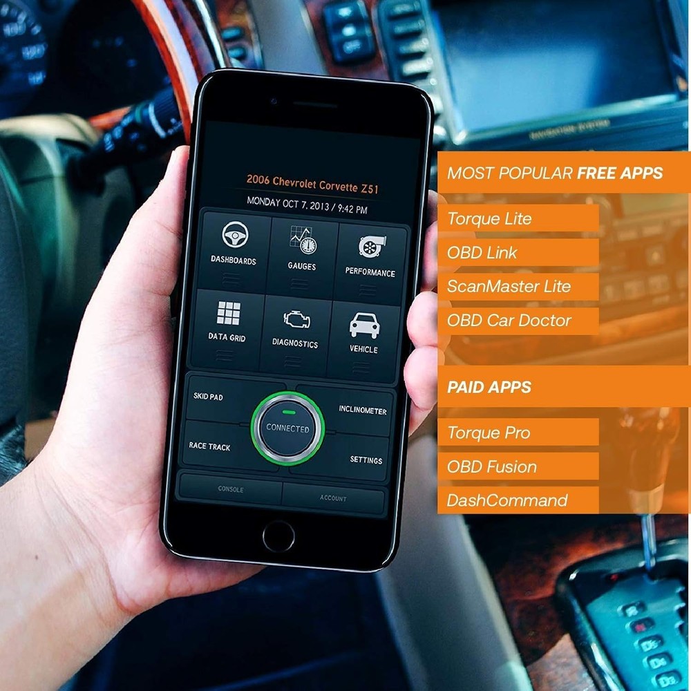 KOBRA OBD2 Scanner: Diagnose 3000 Codes & Clear Check Engine Light - Risk-Free!