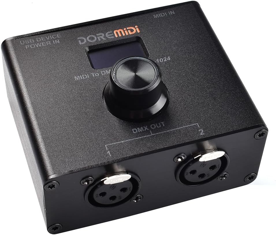 Professional MIDI to DMX Controller MTD-1024 - Modern Design, Versatile Use