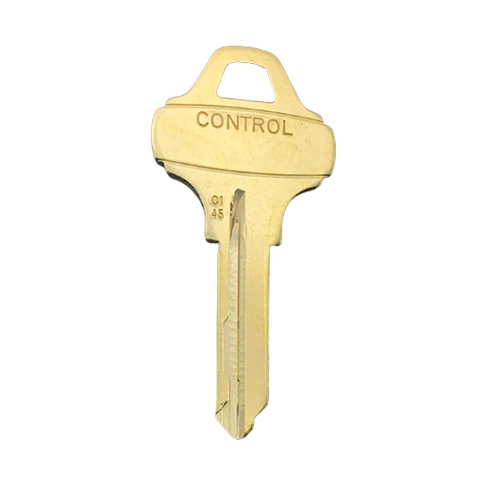 C145-CONTROL / C145 Key Blank 6-Pin Brass