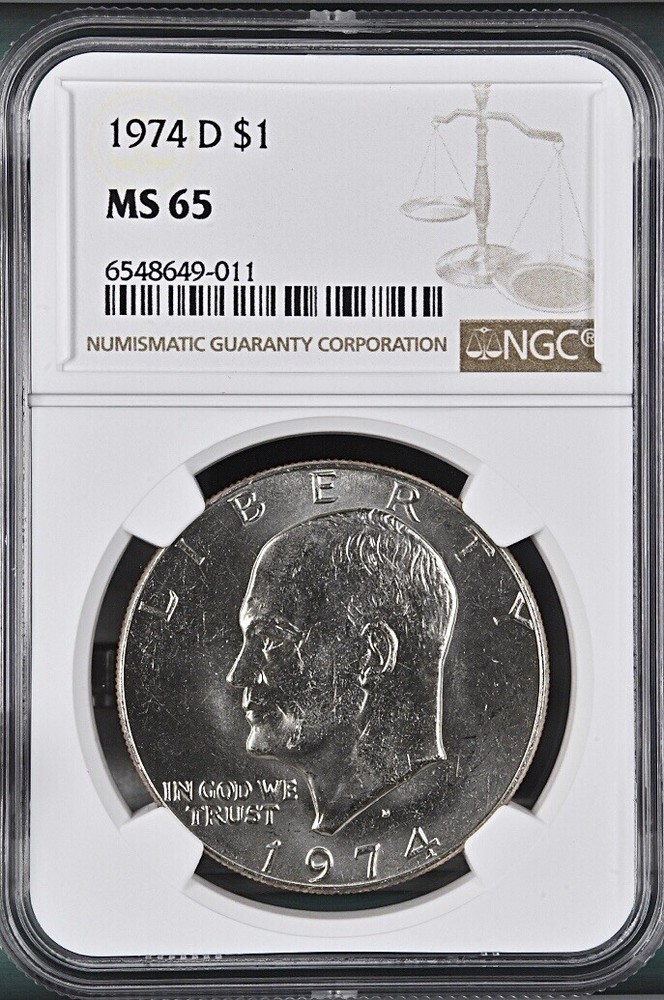 1974-D $1 Eisenhower  Dollar NGC MS65   6548649-011