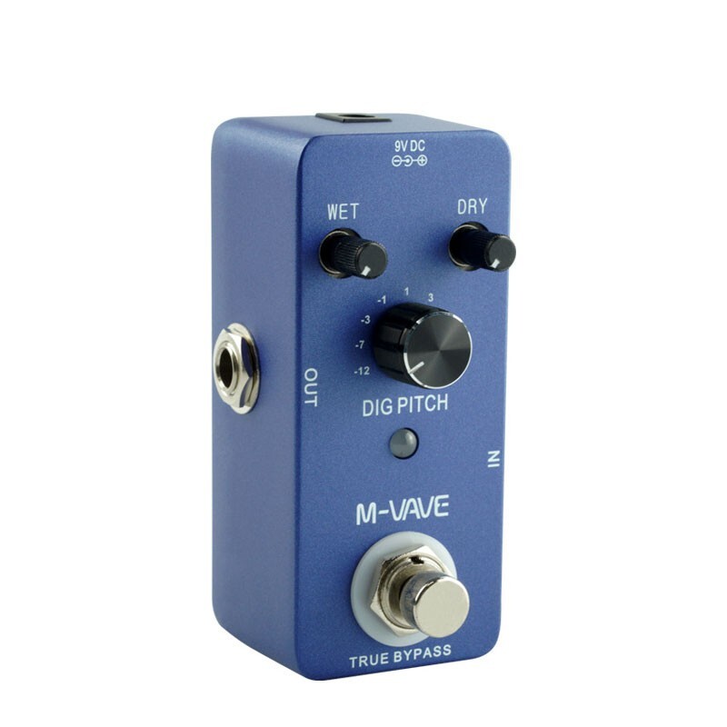 High Performance Dig Pitch Electric Effect Pedal w/±1OCT Octave Range DC 9V