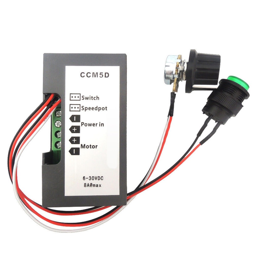 DC 6V-30V 12V 24V Max 8A Motor PWM Speed Controller With Digital Display Switch