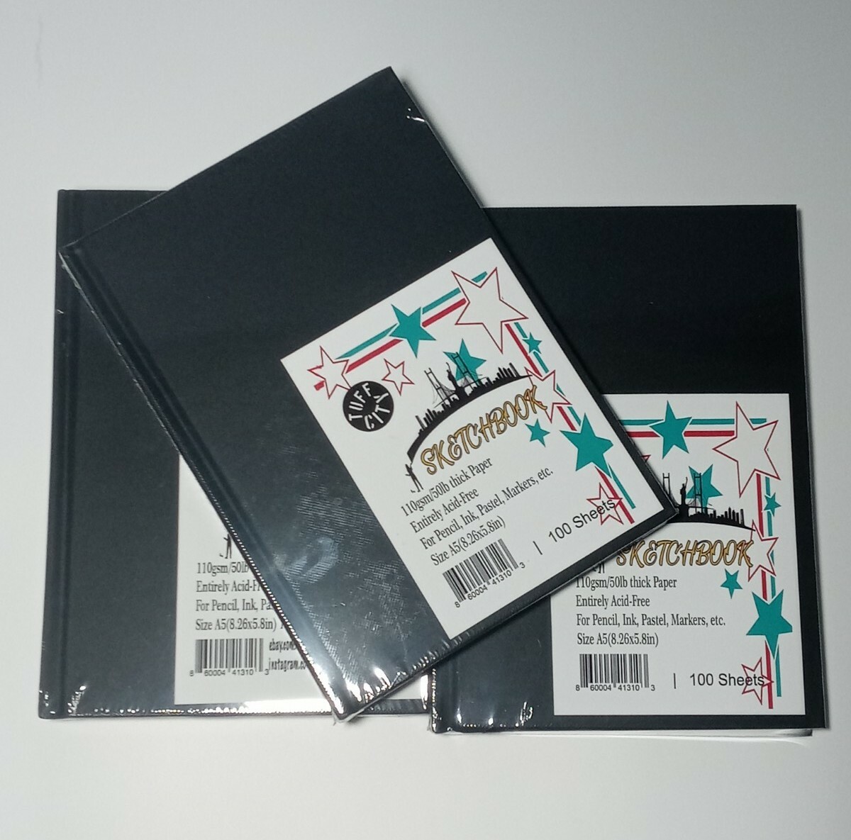 SKETCHBOOKS - (TUFF CITY SKETCHBOOK) Professional quality 200 pages (5.5X8.2)