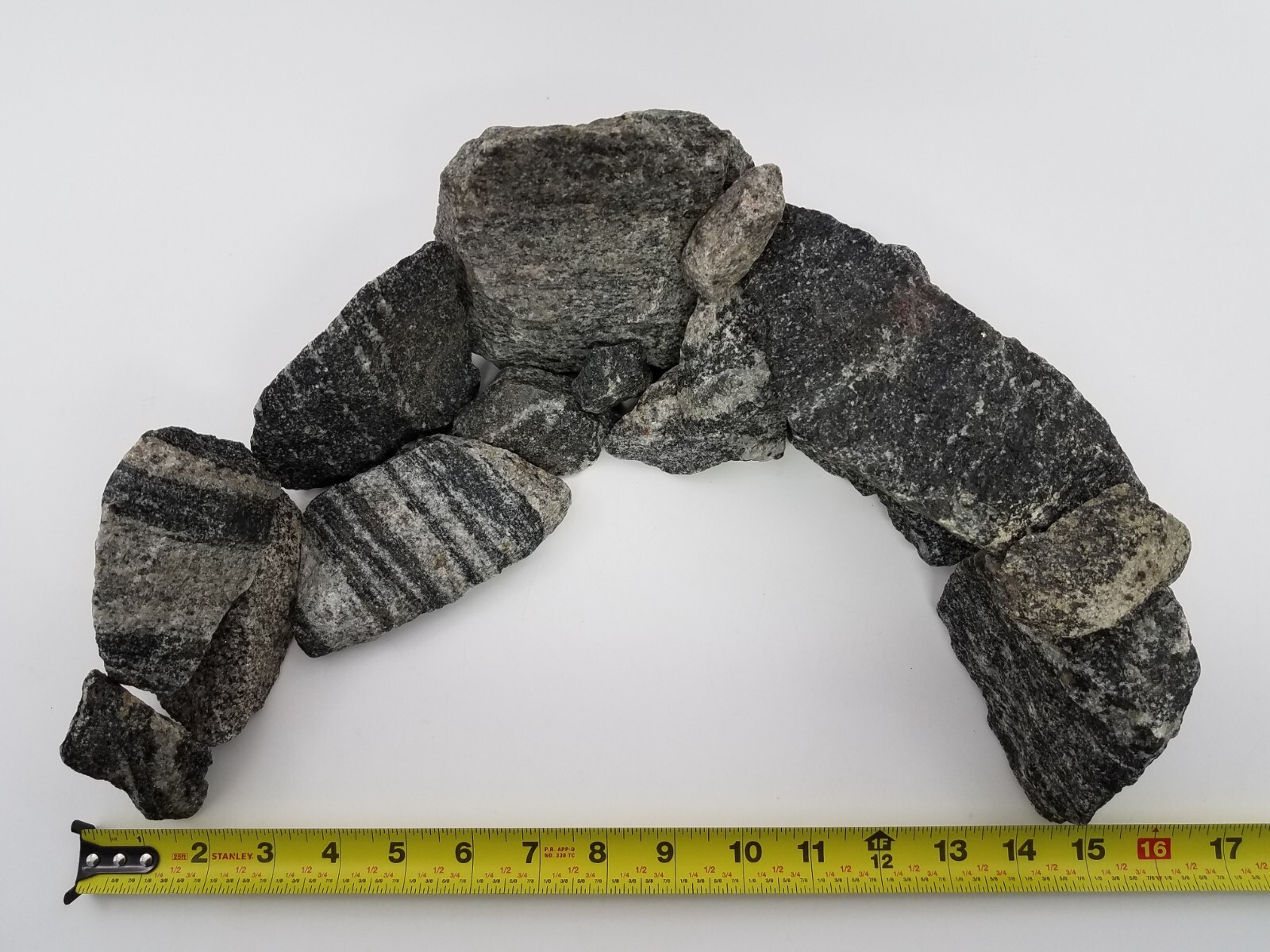 Rocks for Aquarium Stone Decorations 10lb Striped Granite Fish Tank Ornaments