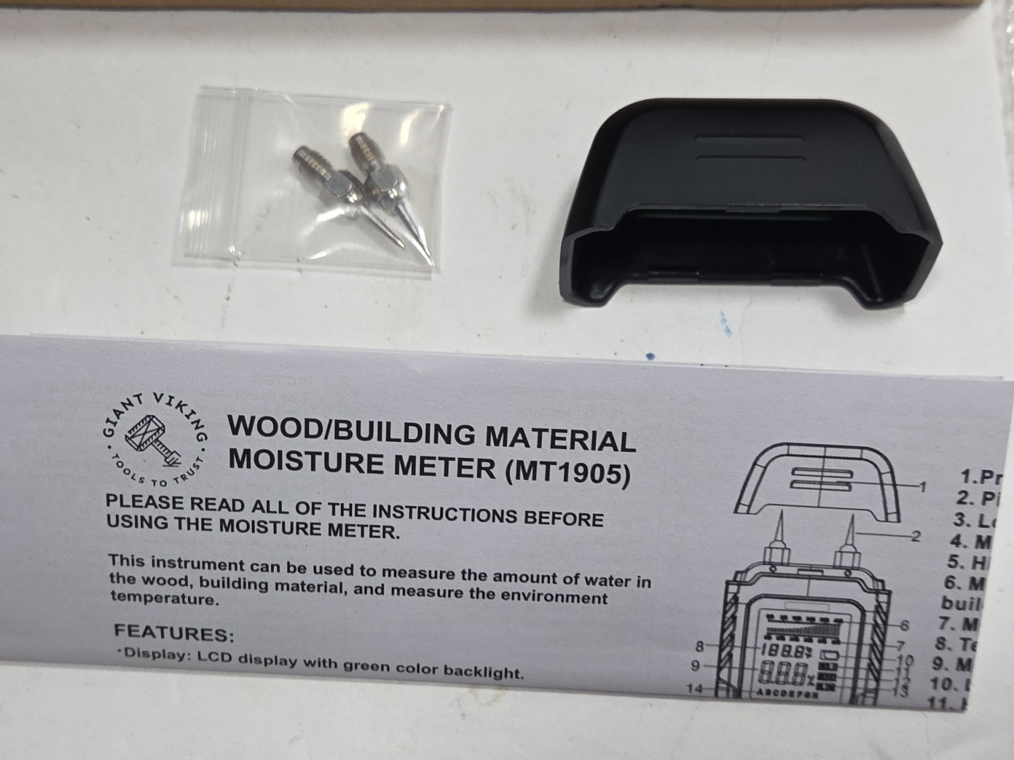 Pin Type -- Wood Moisture Meter