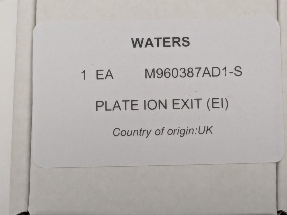 WATERS PLATE ION EXIT (EI) Part# M960387AD1-S , Quantity: 2 Units