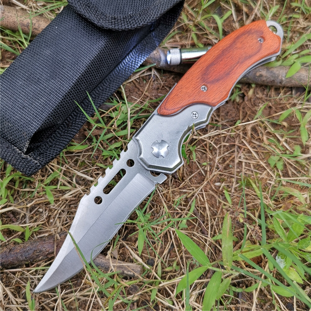 USA STOCK Assisted Open Folding Pocket Knife EDC Multi-Tool W/ LED Lights