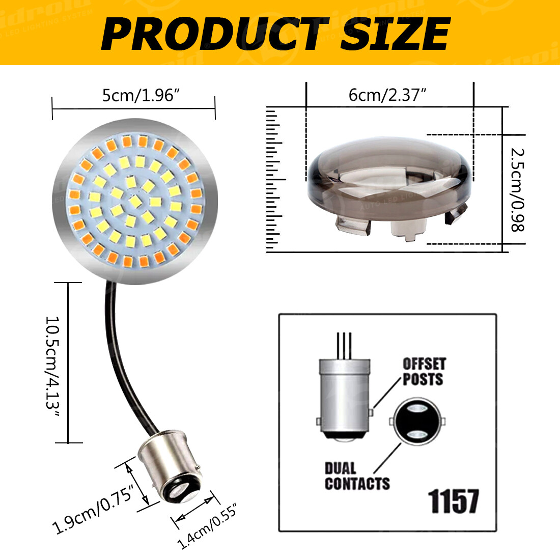 4PCS For Harley Street Glide Road King 1157 LED Turn Signal Front Rear Lights