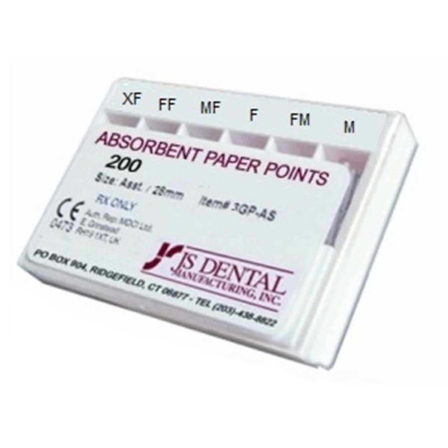 Absorbent Hand Rolled Paper Points Box 200 Multiple Size Options