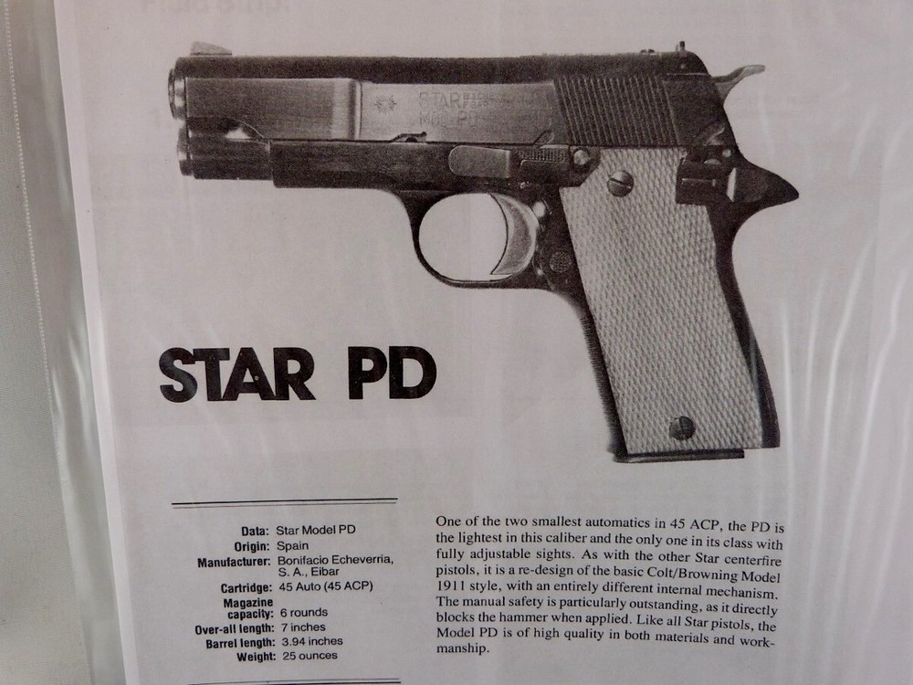 STAR PD HAND GUN BREAK DOWN INSTRUCTION KIT