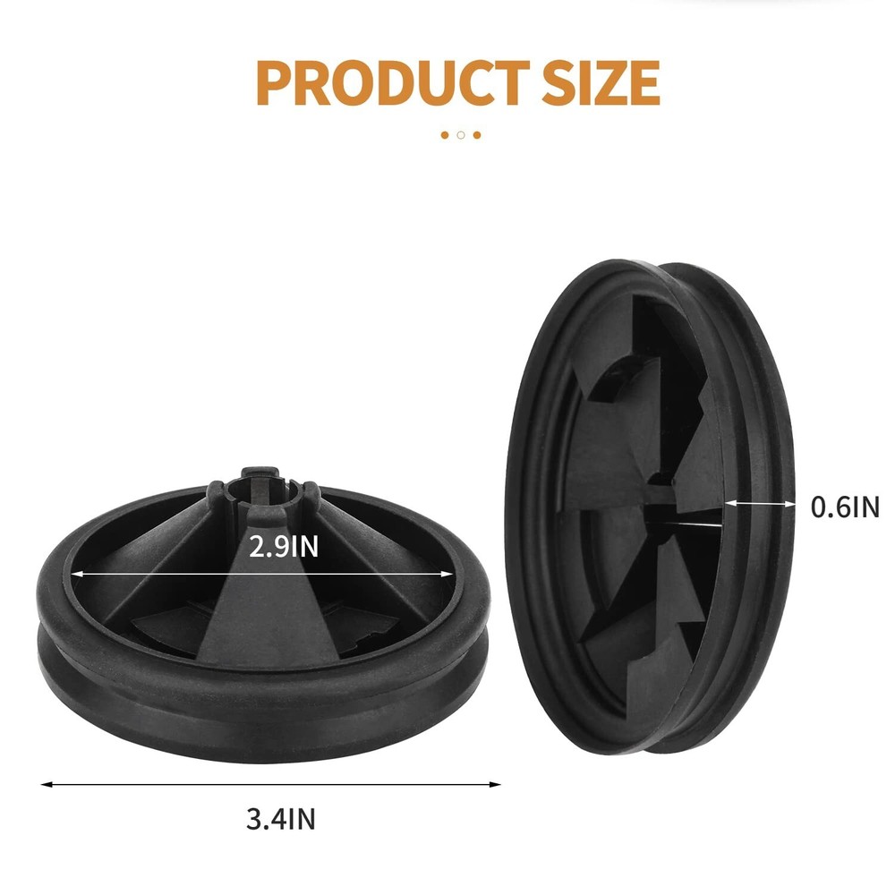 Garbage Disposal Splash Guard, 2-Pack Upgraded EPDM Rubber for InSinkErator E...