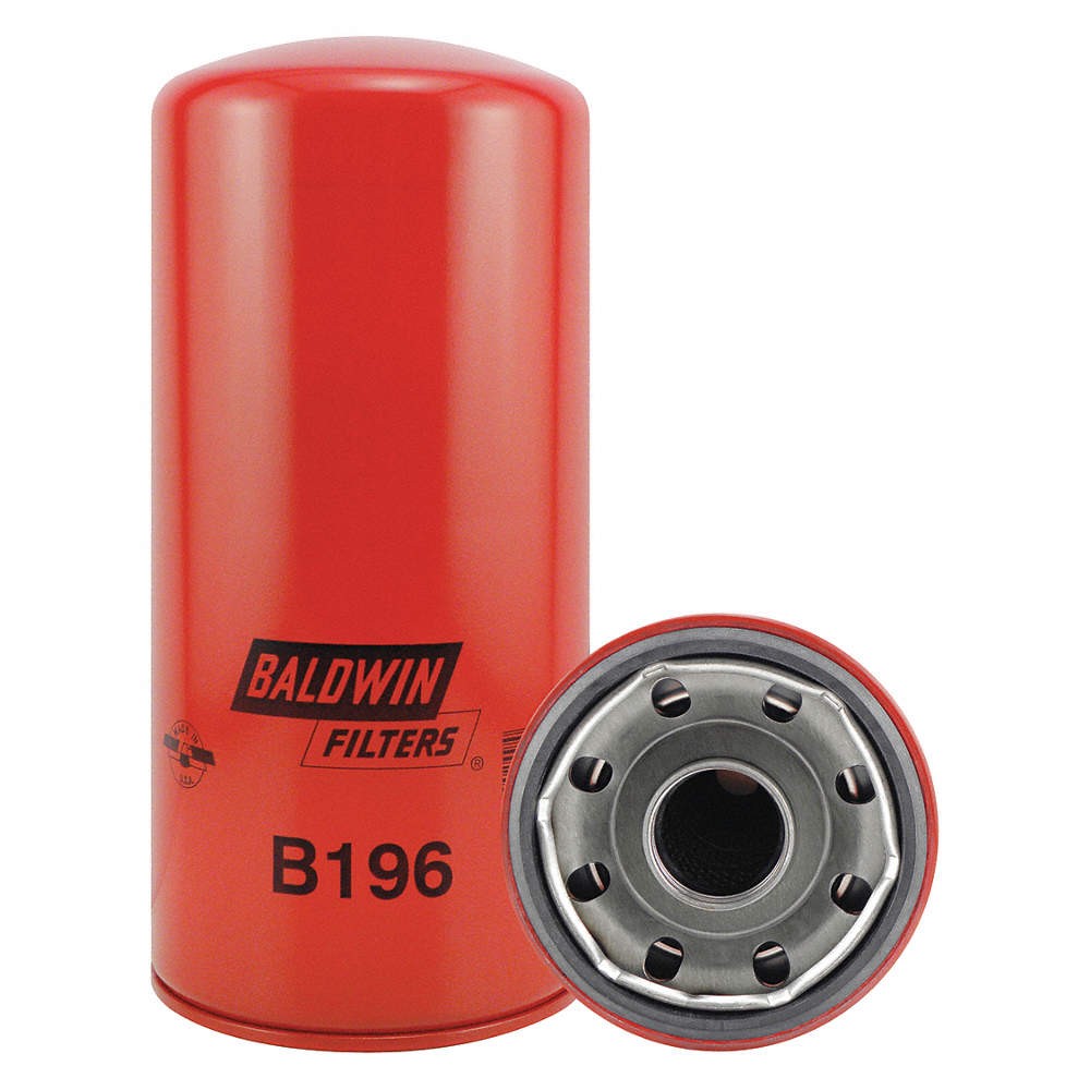 BALDWIN FILTERS B196 Spin-On,1-1/2" Thread ,9-15/16" L 2KYJ2