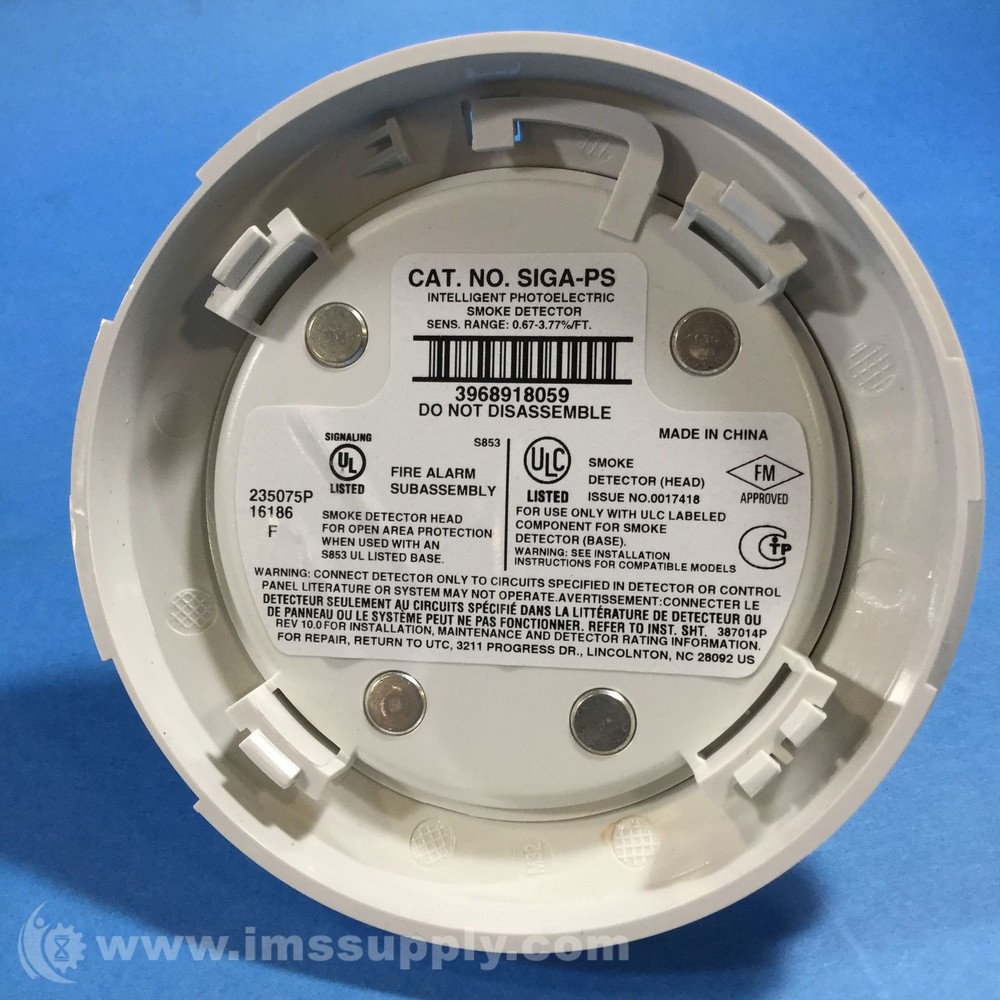 Edwards Systems Technology SIGA-PS Smoke Detector FNOB