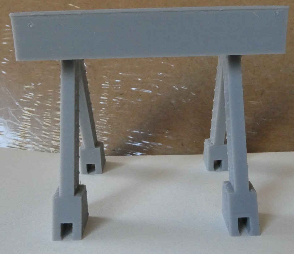 Metal Riveted Track Bumper Resin G Scale Model Accessory
