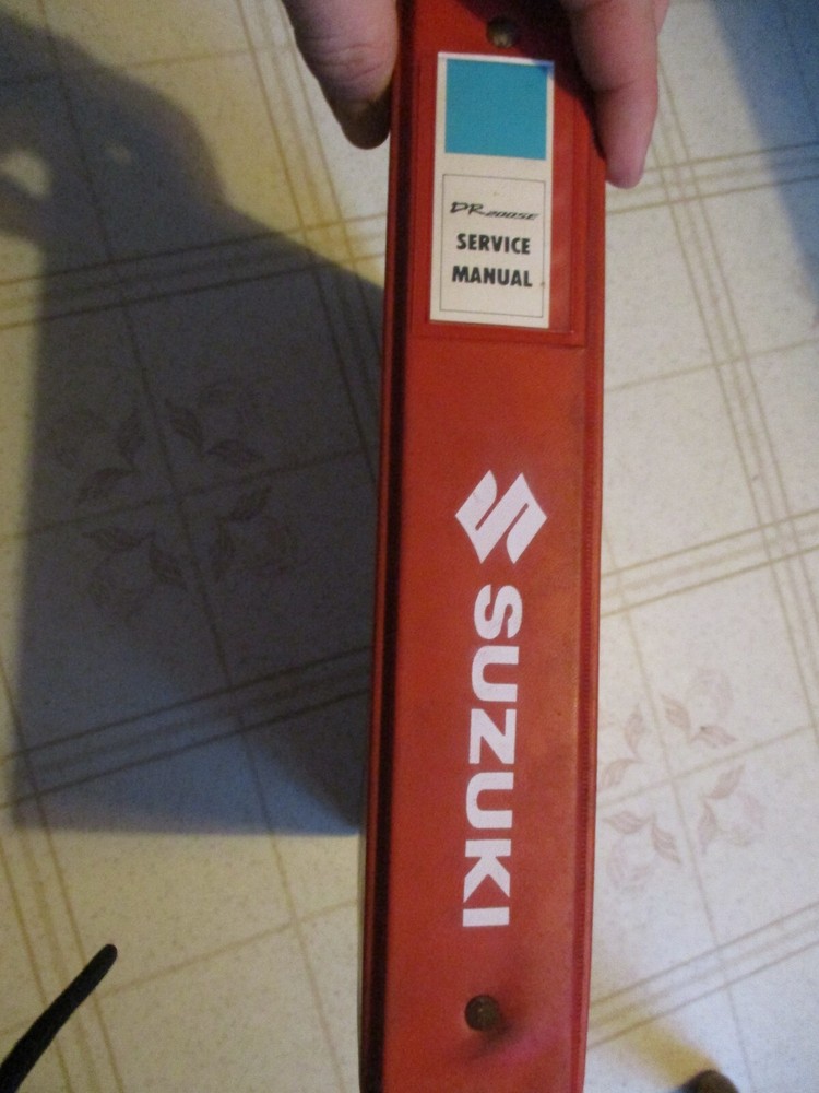 Suzuki Empty 7 Ring Manual Literature Binder