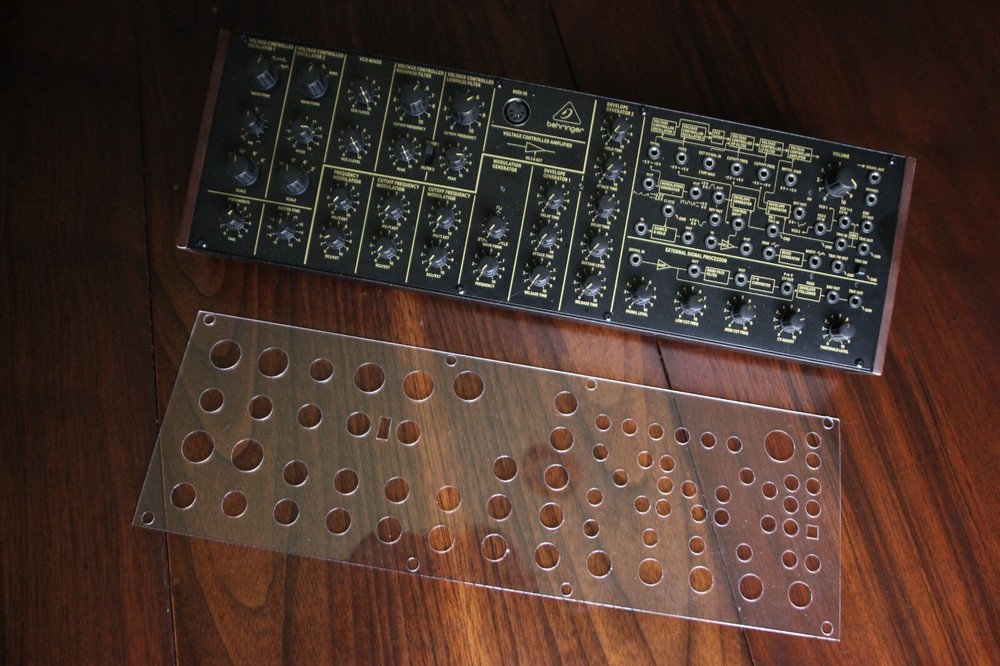 Behringer K-2 Analog Desktop Mono Synthesizer Clear Overlay For Patch Saving