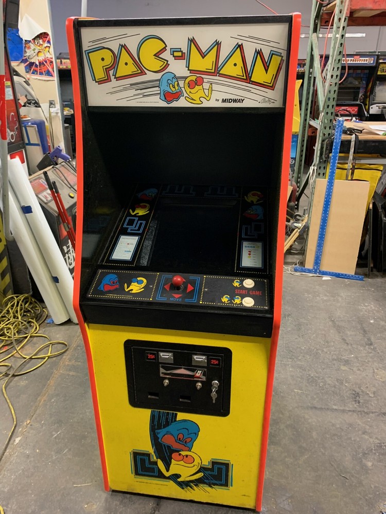 PAC-MAN ARCADE MACHINE by MIDWAY (Excellent Condition) *RARE*