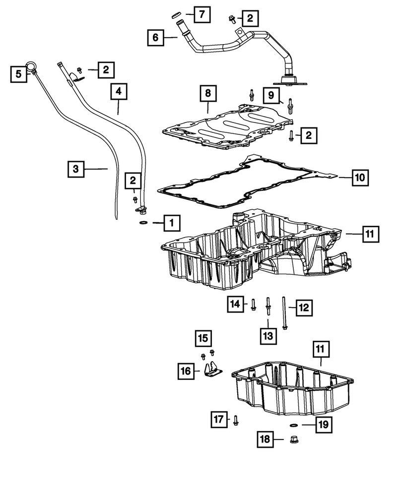 Genuine Mopar Bolt Mounting 68092517AA