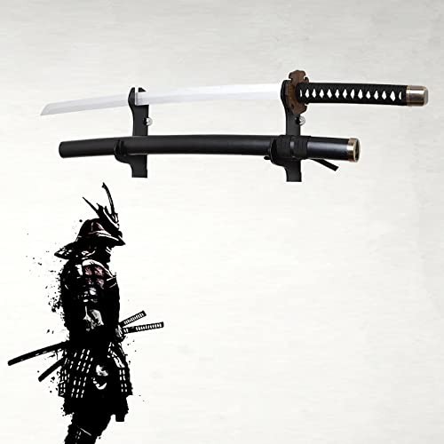Samurai Sword Wall Mount - Black Plexiglass Katana Display Stand Holder