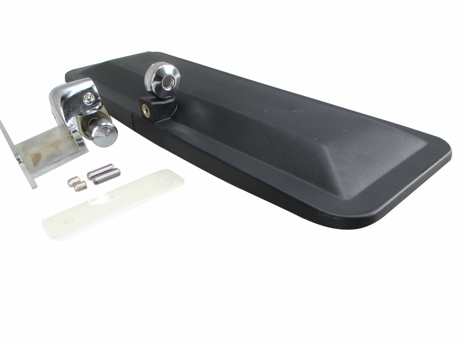 Pactrade Marine Boat Ski Wide Mirror Tinted Black Deck Windshield Mounted Dash