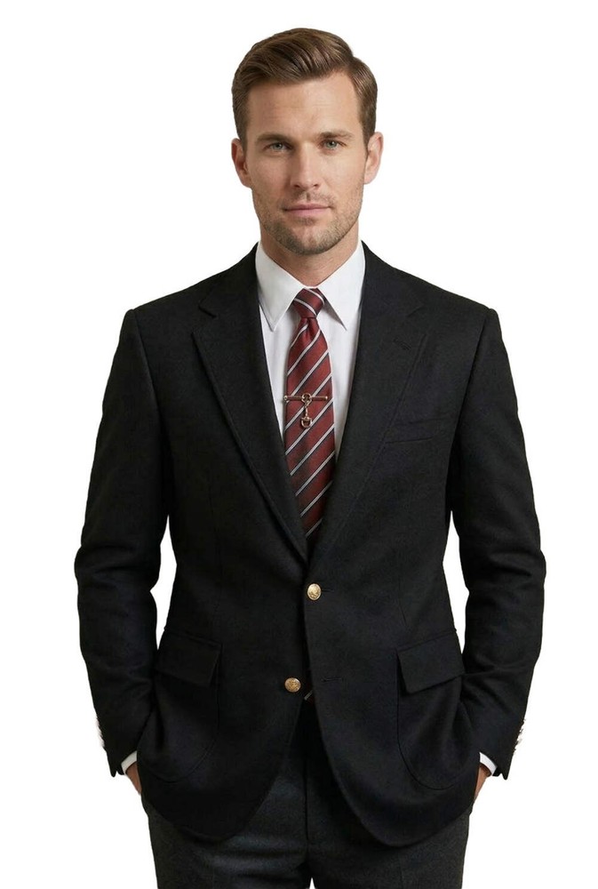 Men's Single Breasted Two Button Professional Blazer Coat