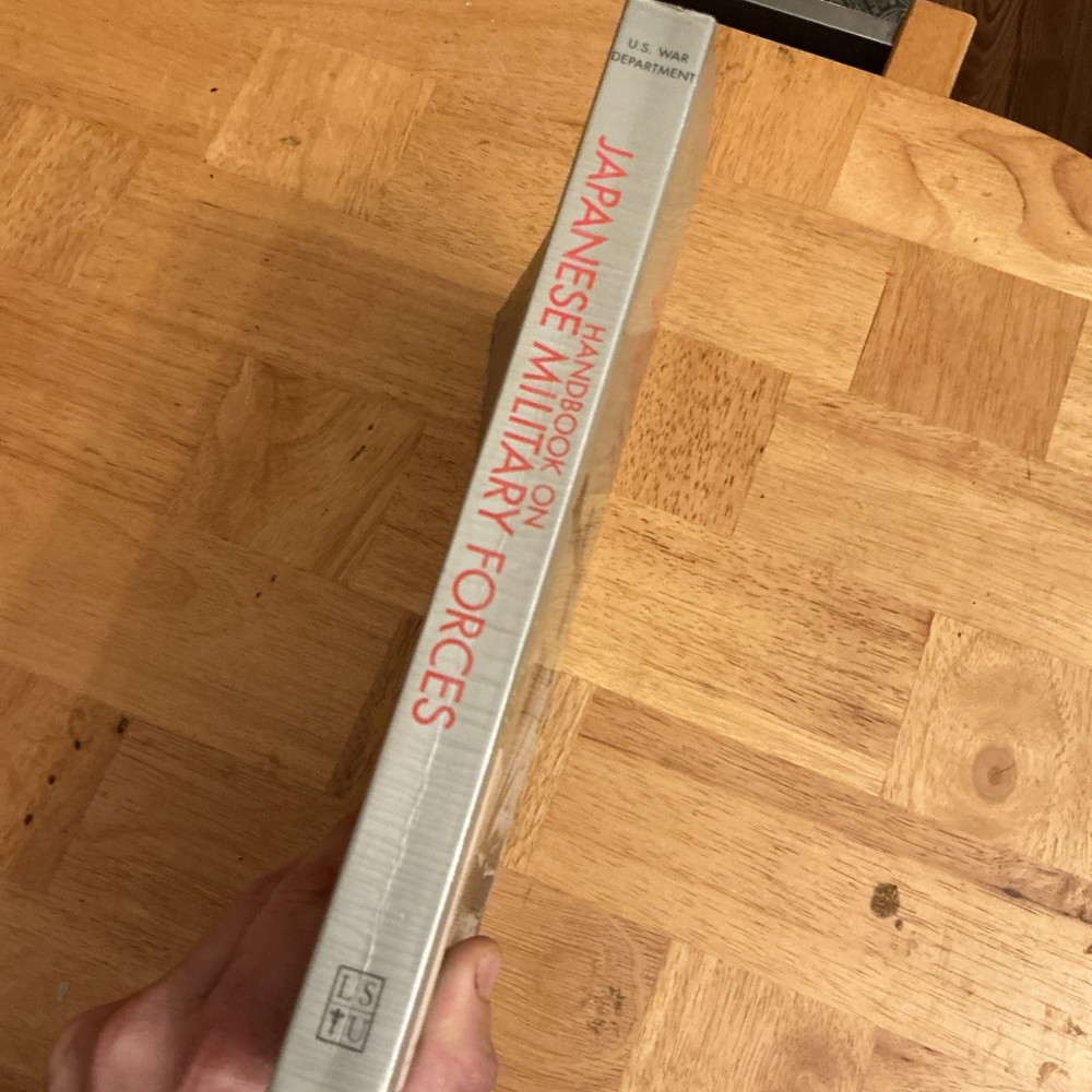 Handbook On Japanese Military Forces Reference Book