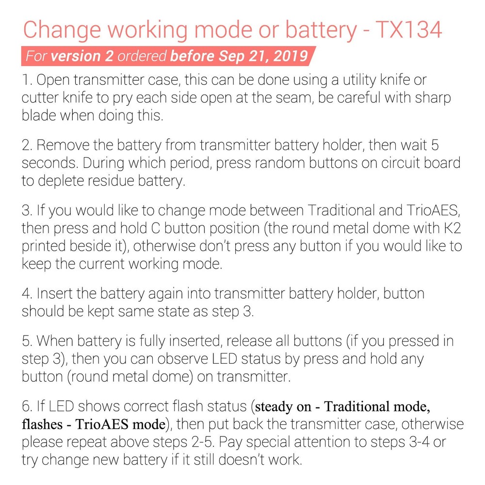 Solidremote Secure Rolling Code Remotes, 2 Pack, Compatible with KIT-1 &...
