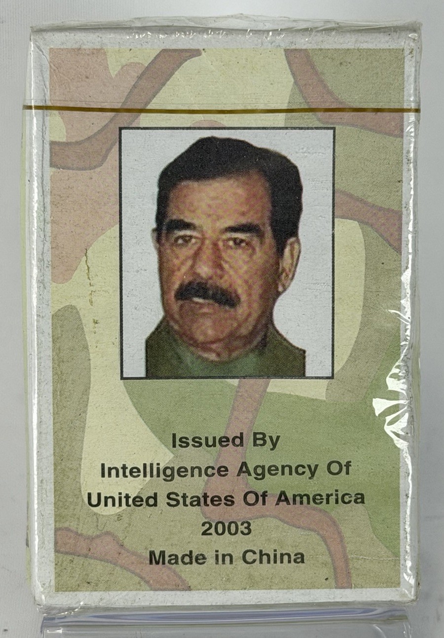 2003 US INTELLIGENCE AGENCY SADDAM HUSSEIN TRADING CARD DECK *NEW*