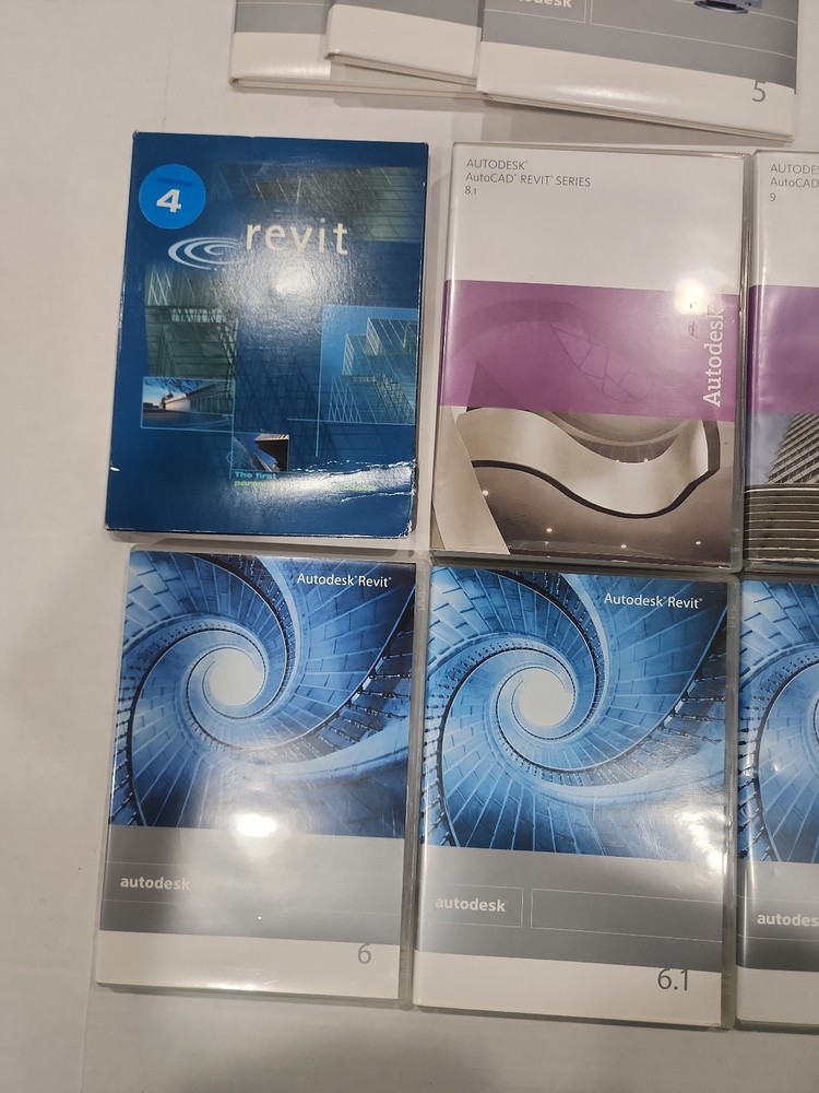 Autodesk AutoCAD Revit Series Software Lot UNTESTED