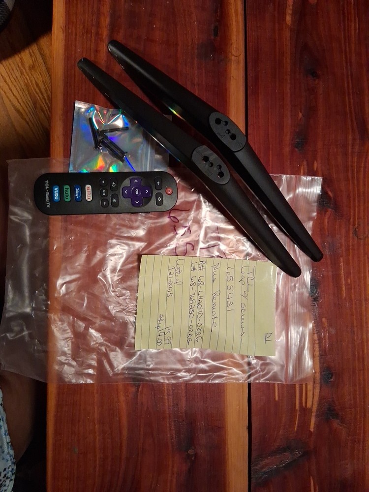 TCL Legs w/screws, Remote Control 65S431