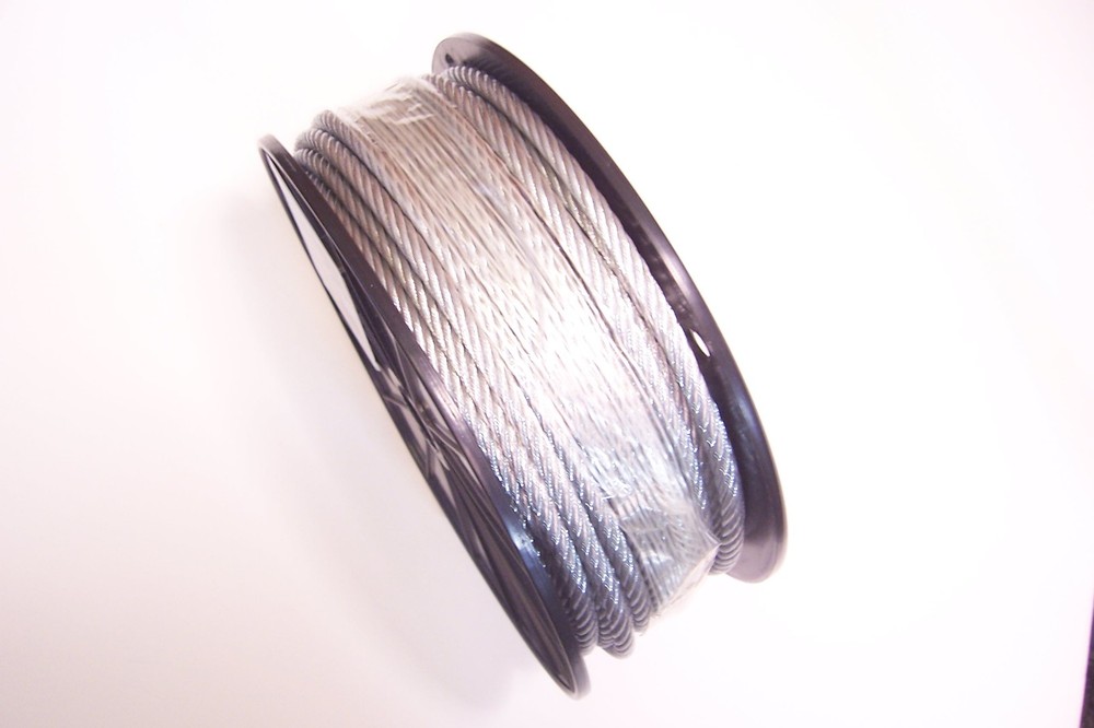 Galvanized Cable 3/16", 7x19, 250 ft reel