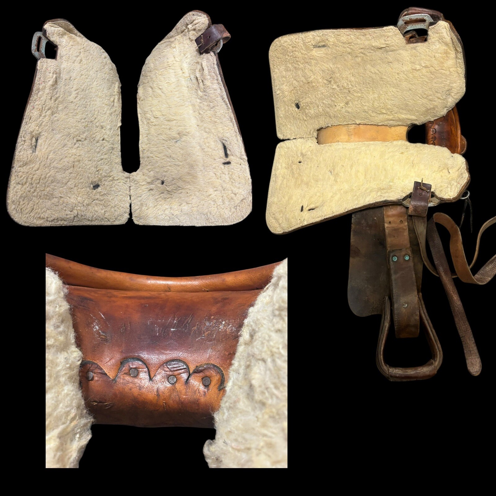 Antique Rider Buford Barrel Saddle 14” Western Rodeo Oil Kansas KS